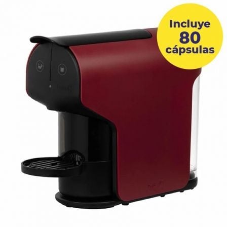 Máquina de Café de Cápsulas Delta Quick/ Vermelha + 80 cápsulas de café QALIDUS - Imagem 1