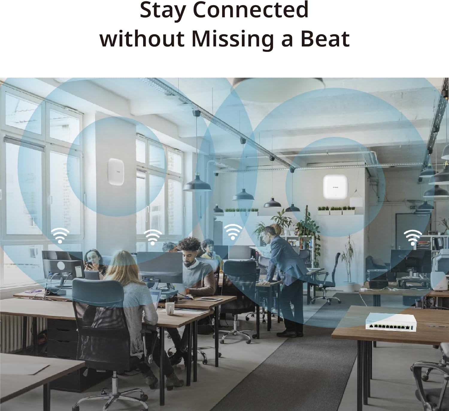Ponto de Acesso Sem Fios D-Link DBR-X3000-AP/ WiFi 6/ PoE/ 3000Mbps/ 2.4GHz 5GHz/ Antenas de 3/4dBi/ WiFi 802.11ax - Imagem 4