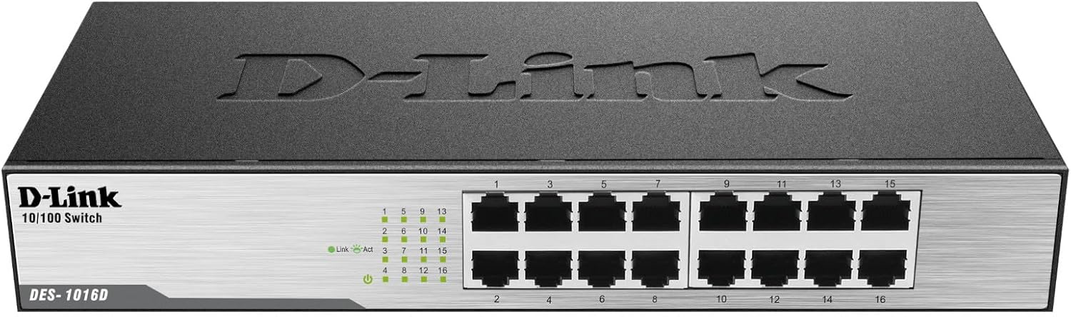 Switch D-Link DES-1016D 16 Portas/ RJ-45 10/100