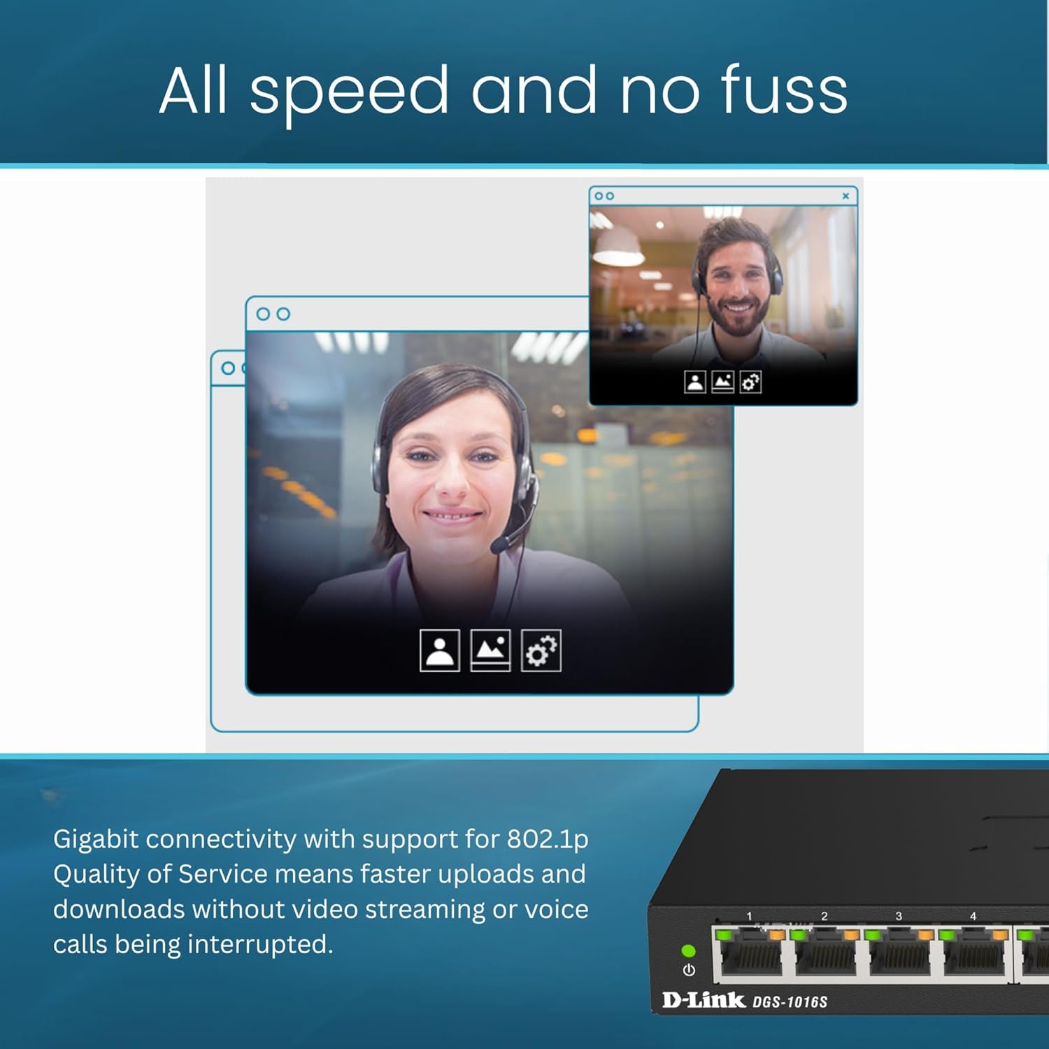 Switch D-Link DGS-1016S 16 Portas/ RJ-45 10/100/1000 - Imagem 6