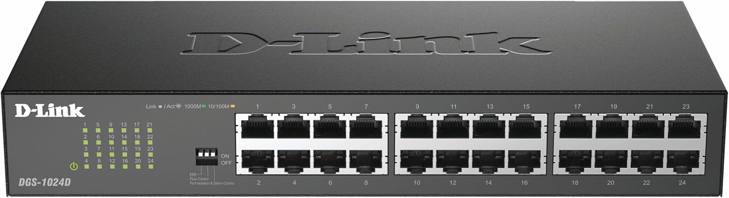 Switch D-Link DGS-1024D 24 Portas/ RJ-45 Gigabit 10/100/1000