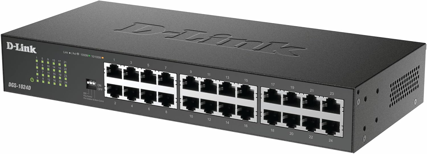 Switch D-Link DGS-1024D 24 Portas/ RJ-45 Gigabit 10/100/1000 - Imagem 2