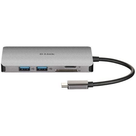 Docking USB Tipo-C D-Link DUB-M810/ 3xUSB/ 1xUSB Tipo-C/ 1xThunderbolt/ 1xHDMI 4K/ 1xRJ45/ 1xLeitor de Cartões/ Cinzento - Imagem 2