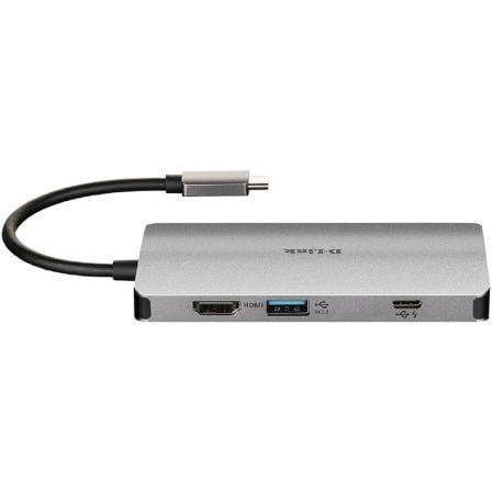 Docking USB Tipo-C D-Link DUB-M810/ 3xUSB/ 1xUSB Tipo-C/ 1xThunderbolt/ 1xHDMI 4K/ 1xRJ45/ 1xLeitor de Cartões/ Cinzento - Imagem 3