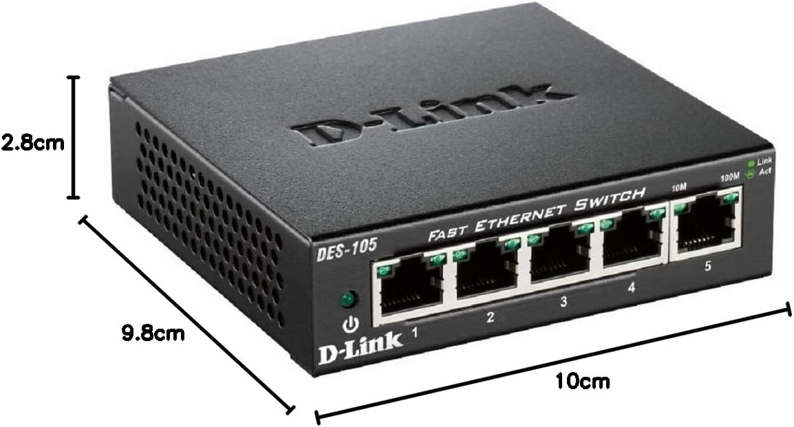 Switch D-Link DES-105 5 Portas/ RJ-45 10/100 - Imagem 4
