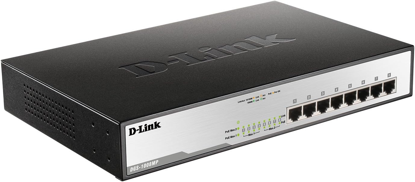 Switch D-Link DGS-1008MP 8 Portas/ RJ-45 10/100/1000 POE - Imagem 6
