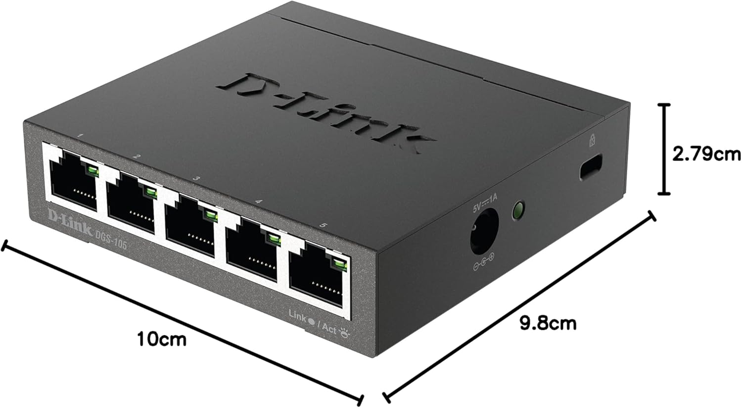 Switch D-Link DGS-105 5 Portas/ RJ-45 10/100/1000 - Imagem 11