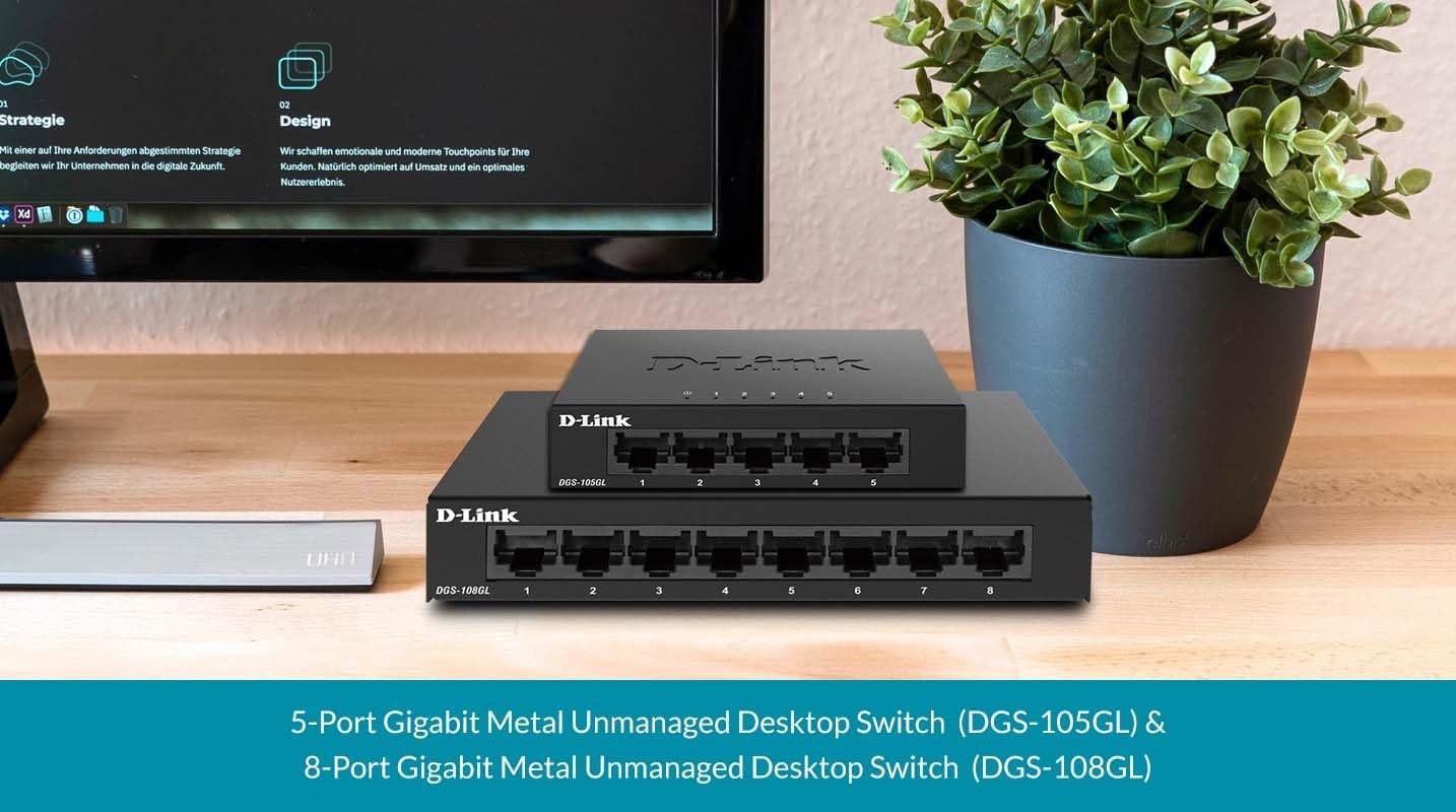 Switch D-Link DGS-108GL 8 Portas/ RJ-45 10/100/1000 - Imagem 7