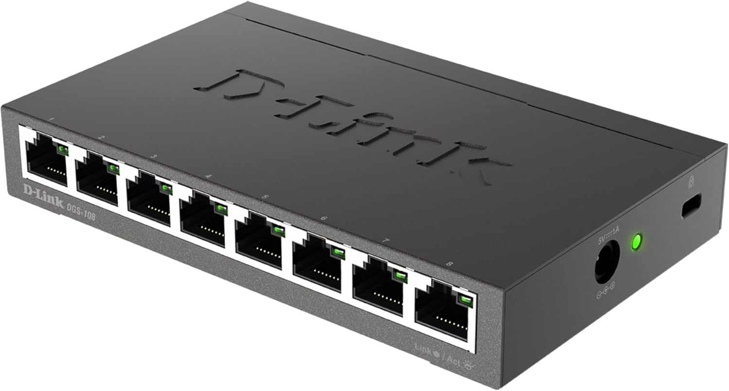 Switch D-Link DGS-108 8 Portas/ RJ-45 10/100/1000 - Imagem 4