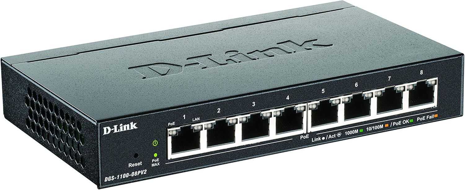 Switch D-Link DGS-1100-08PV2 8 Portas/ RJ-45 10/100/1000 PoE - Imagem 2
