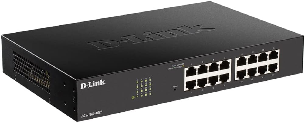Switch Gestionável D-Link DGS-1100-16V2 16 Portas/ RJ-45 Gigabit 10/100/1000 - Imagem 2