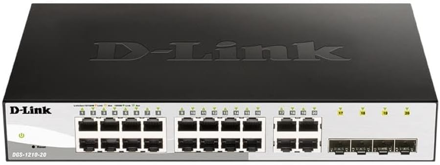 Switch D-Link DGS-1210-20/ 20 Portas/ RJ45 10/100/1000/ SFP - Imagem 4