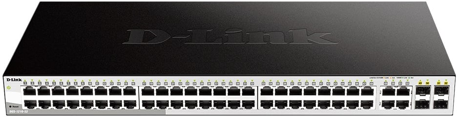 Switch D-Link DGS-1210-52 Smart+ 52 Portas/ RJ-45 10/100/1000/ SFP