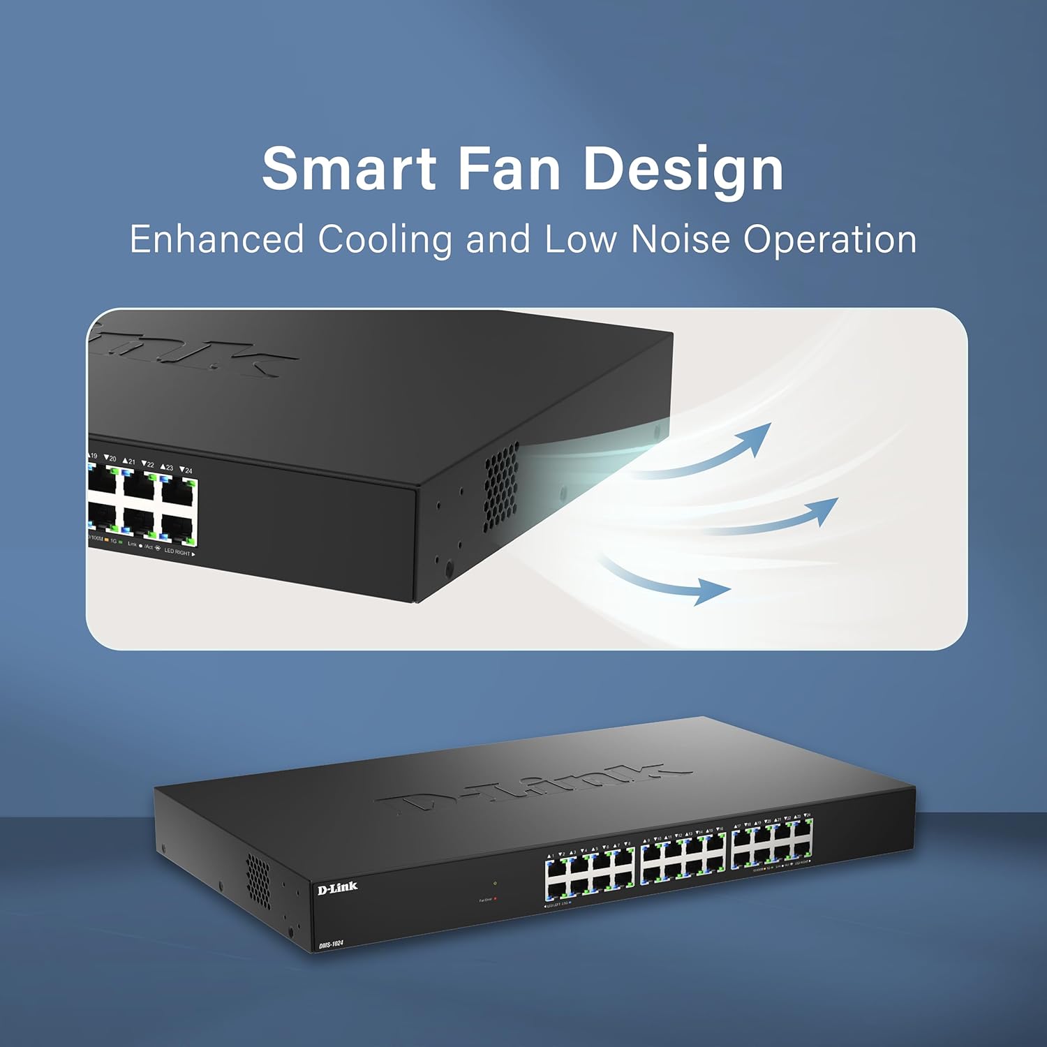 Switch D-Link DMS-1016/E 24 Portas/ RJ-45 Gigabit 10/100/1000 - Imagem 9