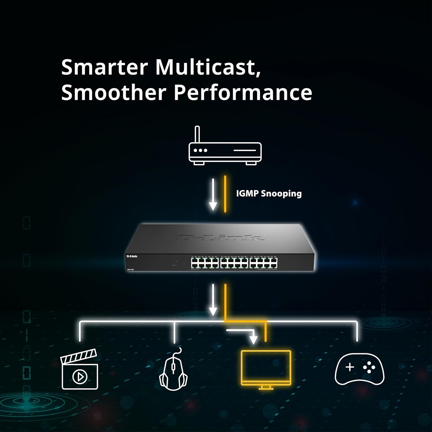 Switch D-Link DMS-1016/E 24 Portas/ RJ-45 Gigabit 10/100/1000 - Imagem 5