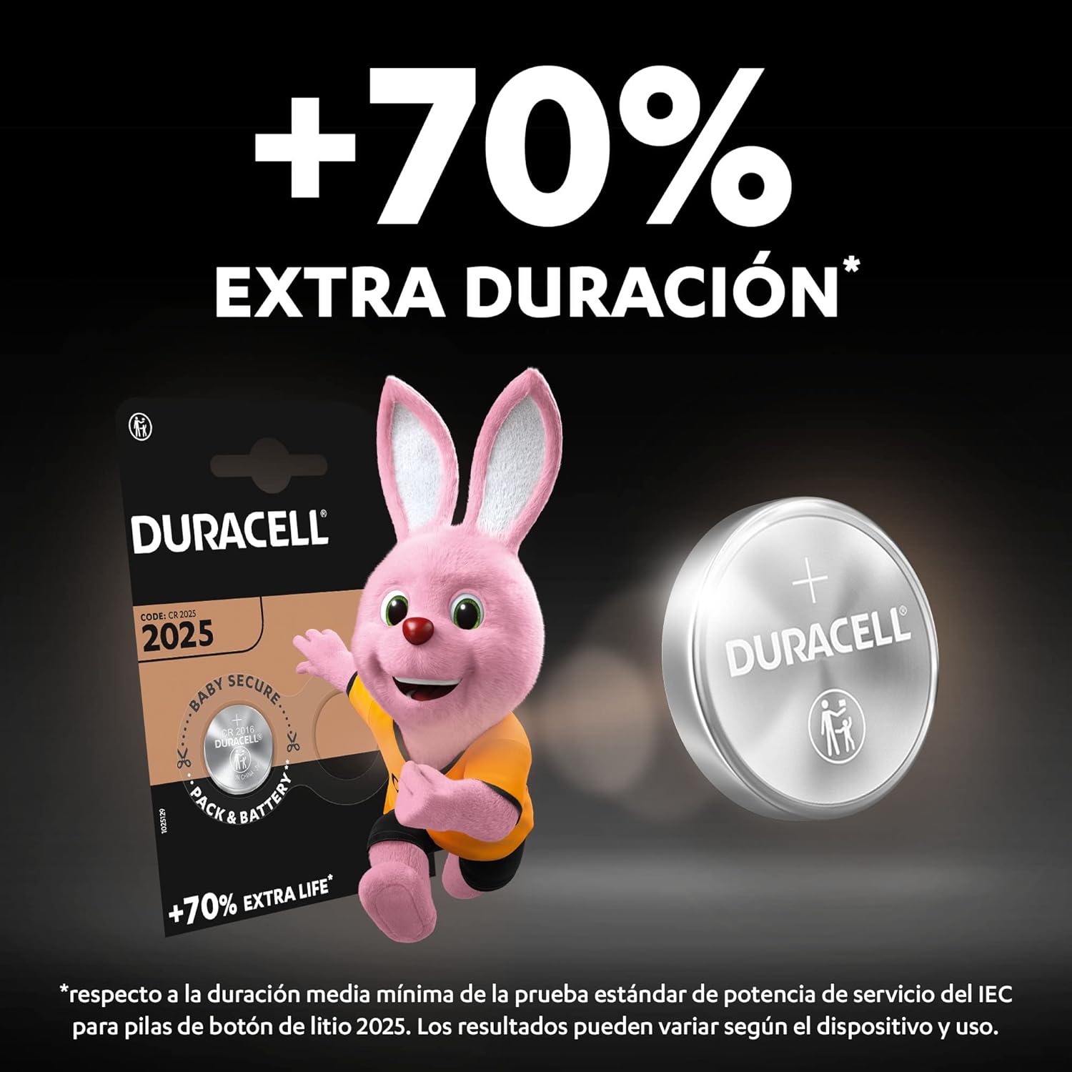 Pack de 2 Pilhas de Botão Duracell DL2025B2/ 3V - Imagem 2
