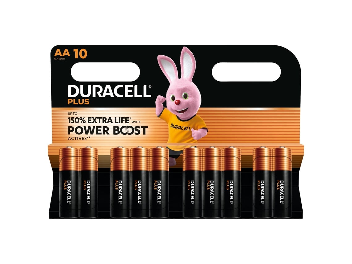 Pack de 10 Pilhas AA Duracell Plus Power Boost DPBLR6B10/ 1.5V/ Alcalinas - Imagem 2