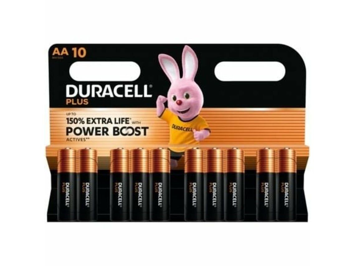 Pack de 10 Pilhas AA Duracell Plus Power Boost DPBLR6B10/ 1.5V/ Alcalinas