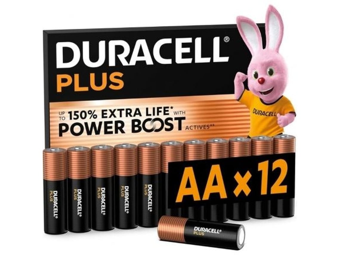 Pack de 12 Pilhas AA Duracell Plus Power Boost DPBLR6B12/ 1.5V/ Alcalinas