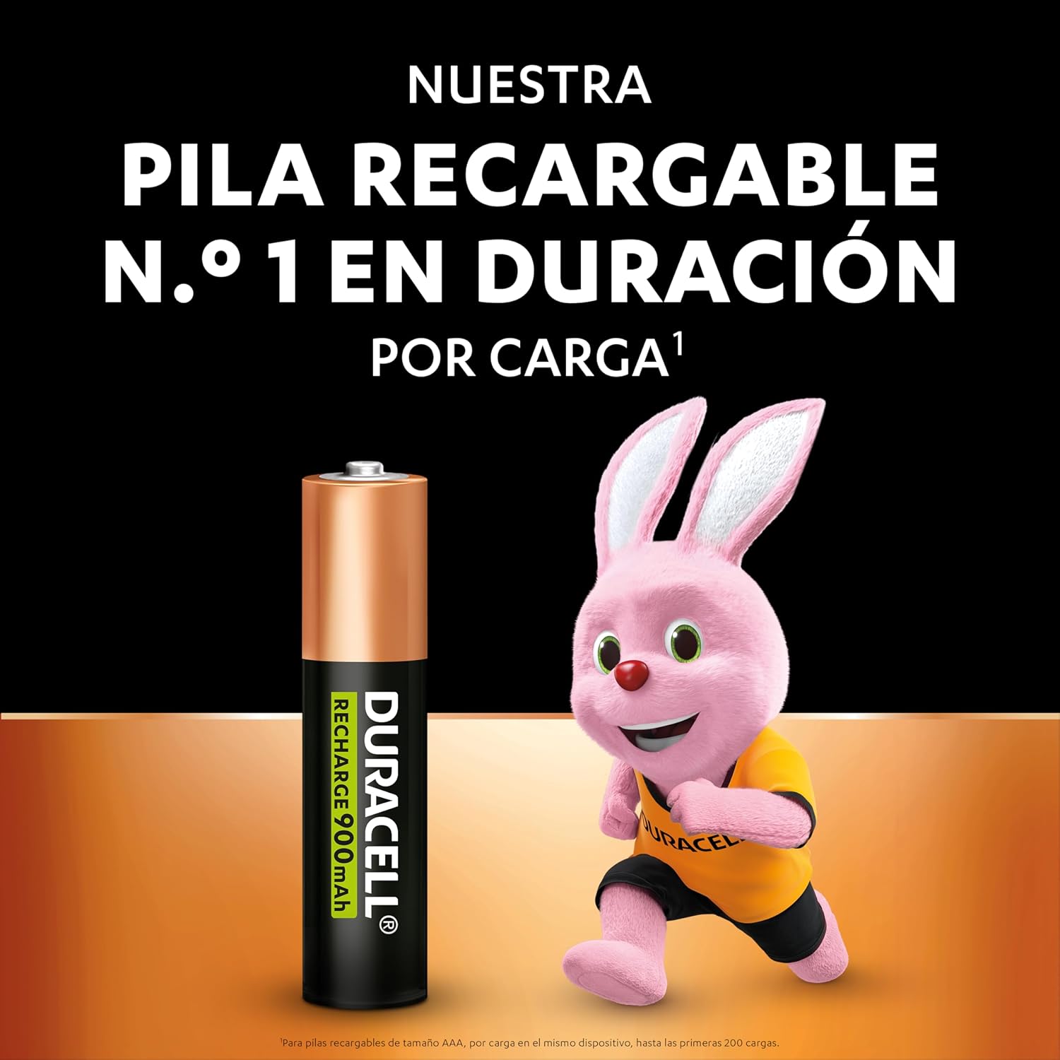 Pack de 4 Pilhas AAA Duracell HR03-A / 1.2V / Recarregáveis - Imagem 2