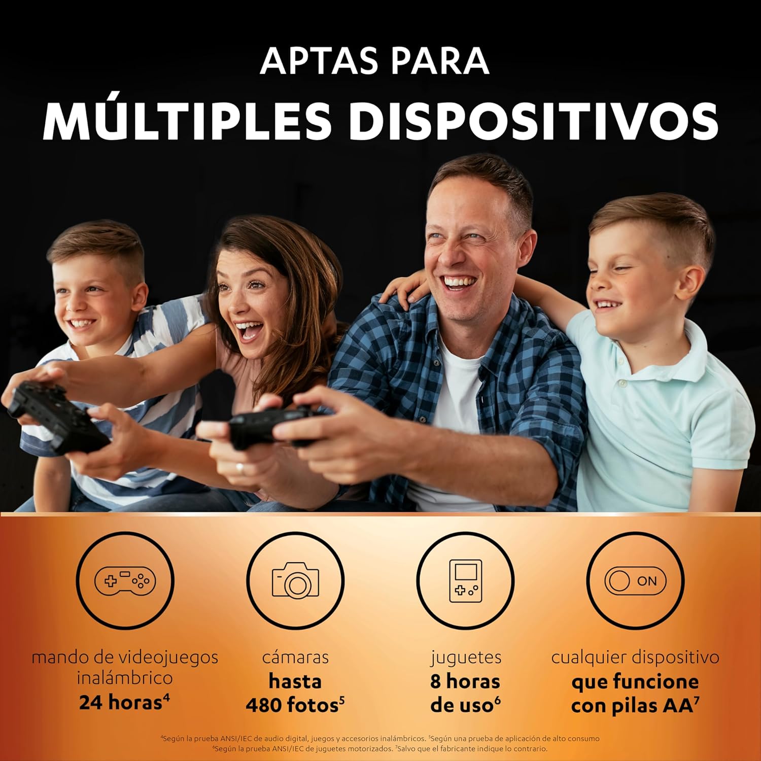 Pack de 4 Pilhas AA Duracell HR06-P/ 1.2V/ Recarregáveis - Imagem 4