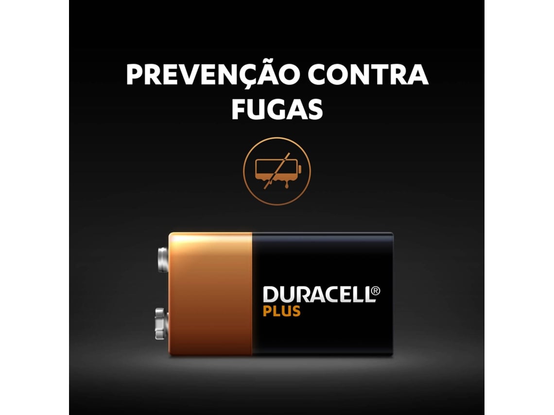 Pilha Duracell Plus MN1604/ 9V/ Alcalina - Imagem 3