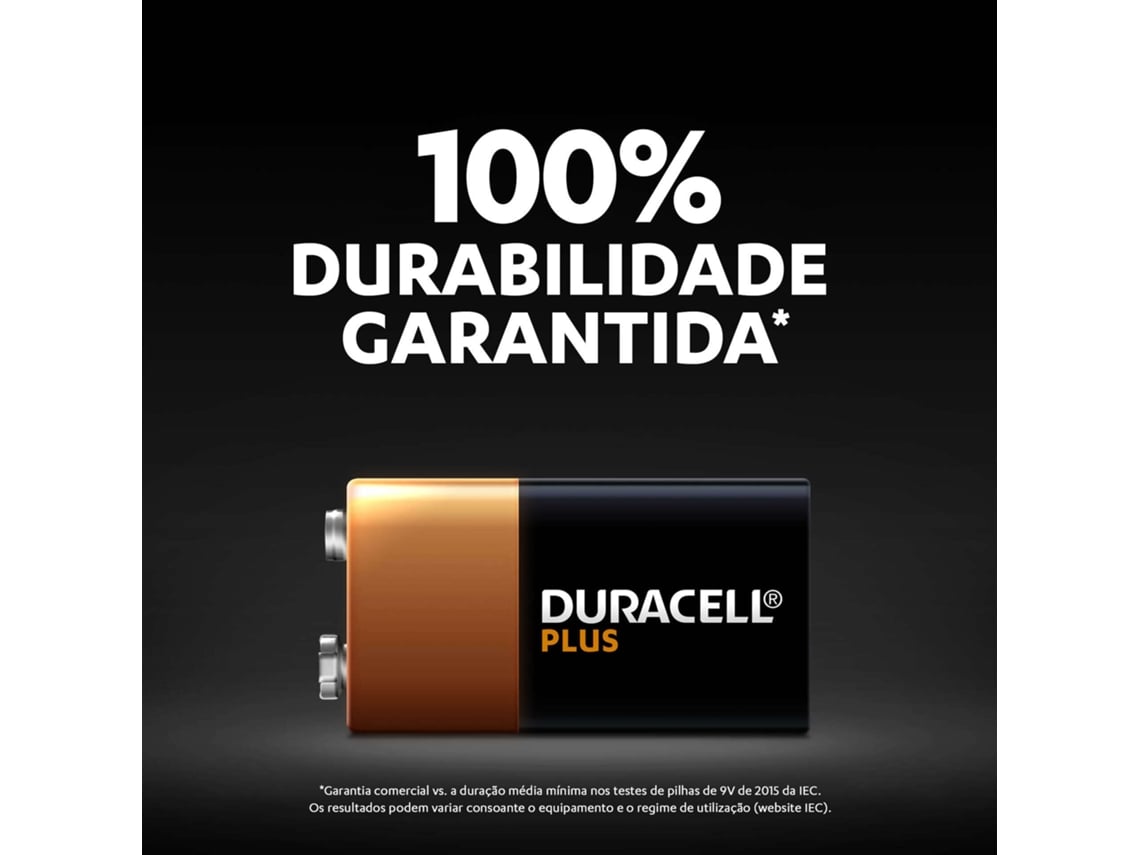 Pilha Duracell Plus MN1604/ 9V/ Alcalina - Imagem 5