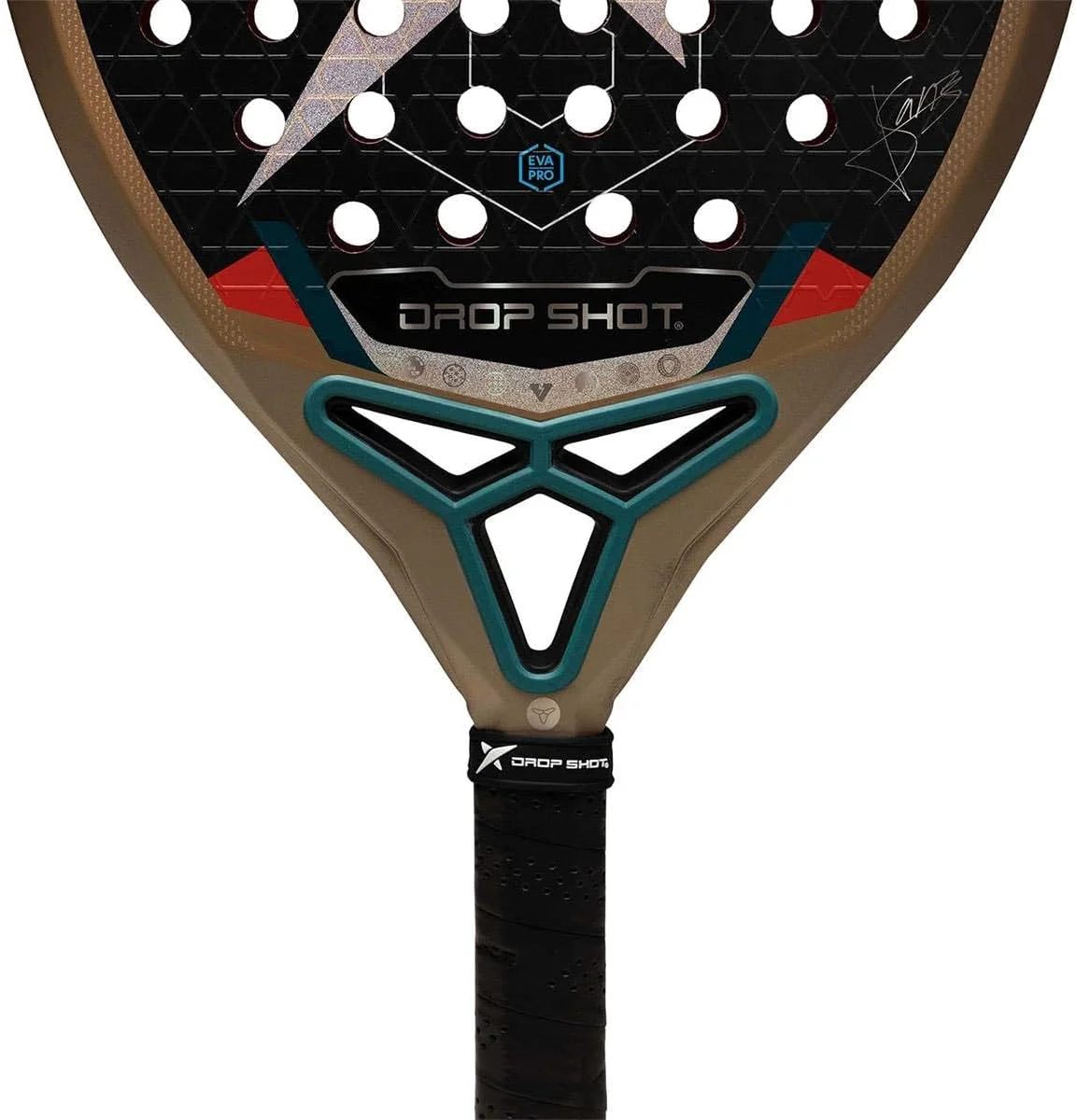 Raquete de Padel Drop Shot Axion Attack 2.0 2026 Jon Sanz Carbono 24K Formato Lágrima Eva Pro - Imagem 4