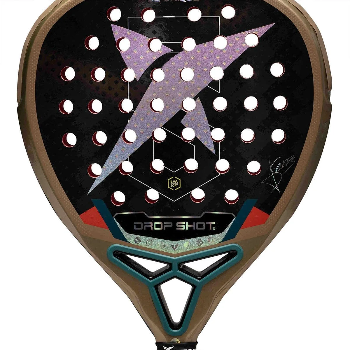 Raquete de Padel Drop Shot Axion Attack 2.0 2026 Jon Sanz Carbono 24K Formato Lágrima Eva Pro - Imagem 5