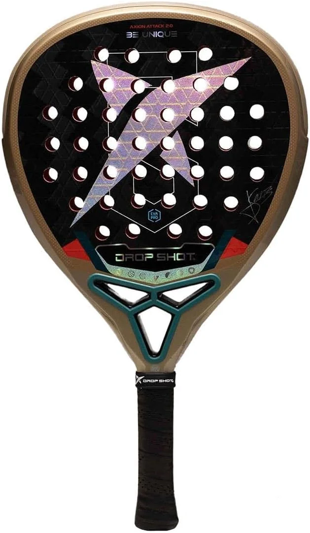 Raquete de Padel Drop Shot Axion Attack 2.0 2026 Jon Sanz Carbono 24K Formato Lágrima Eva Pro