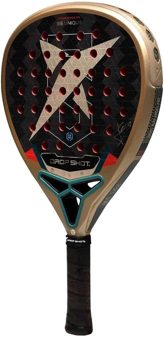 Raquete de Padel Drop Shot Axion Attack 2.0 2026 Jon Sanz Carbono 24K Formato Lágrima Eva Pro - Imagem 3