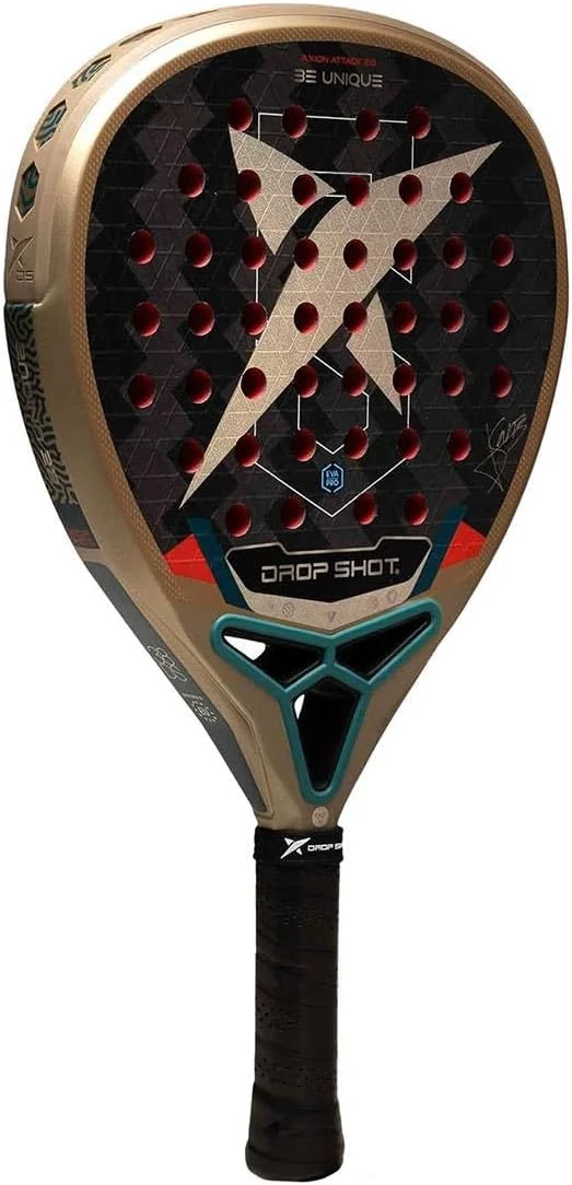 Raquete de Padel Drop Shot Axion Attack 2.0 2026 Jon Sanz Carbono 24K Formato Lágrima Eva Pro - Imagem 2