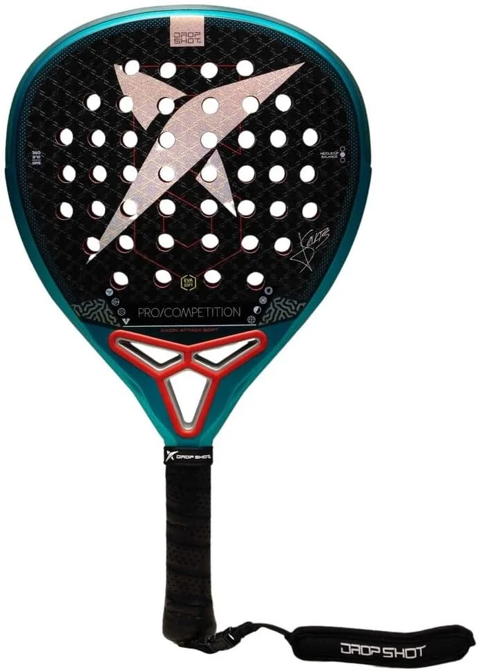 Raquete de Padel Drop Shot Axion Attack Soft 2026 Jon Sanz Carbono 12K Textreme Eva Soft Forma Lágrima