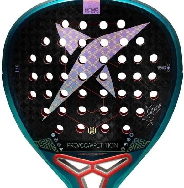 Raquete de Padel Drop Shot Axion Attack Soft 2026 Jon Sanz Carbono 12K Textreme Eva Soft Forma Lágrima - Imagem 6