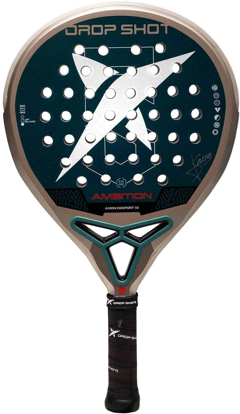 Raquete de Padel Drop Shot Axion Comfort 1.0 2026 Carbono EVA Formato Oversize Castanho e Preto