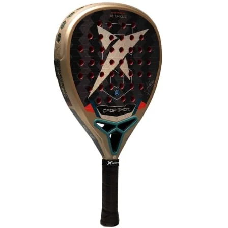 Raquete de Padel Drop Shot Axion Attack Junior Jon Sanz Fibra de Vidro EVA Soft Castanho e Preto - Imagem 2