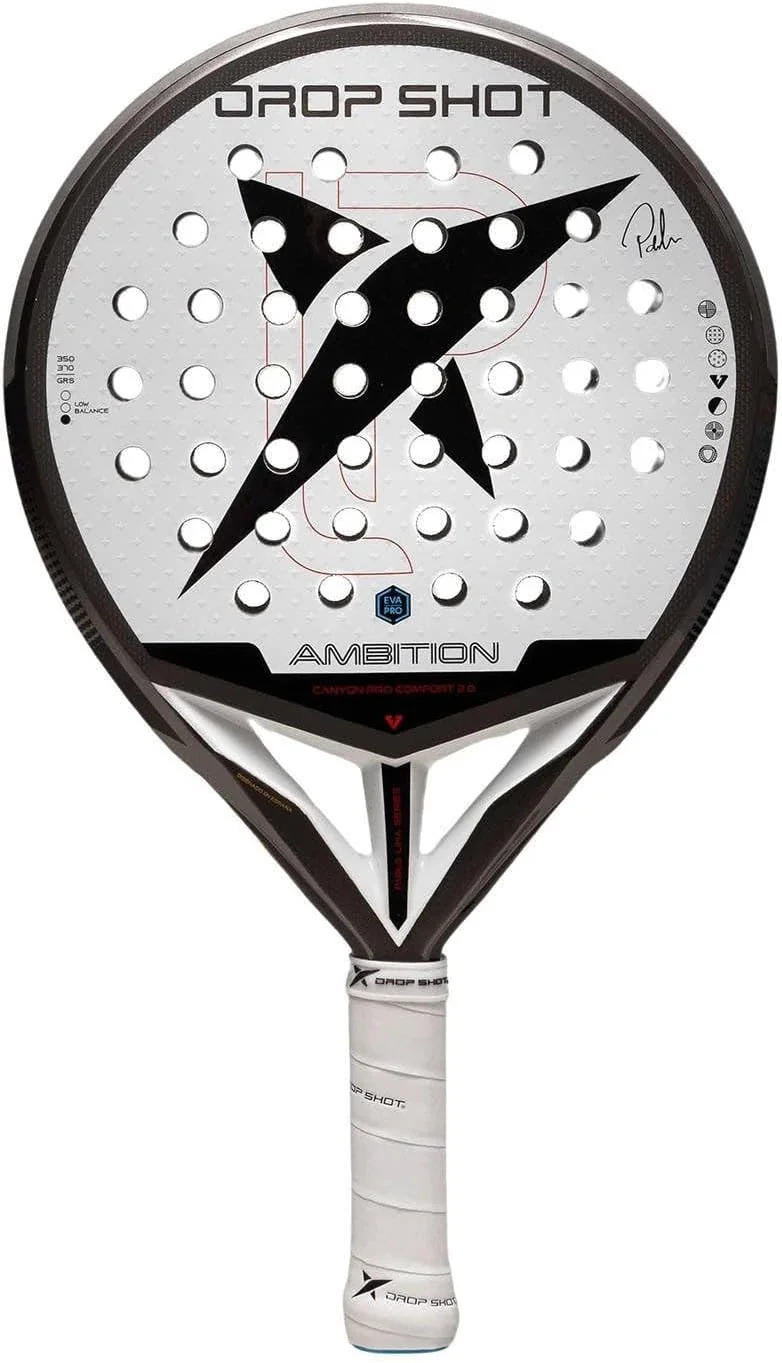Raquete de Padel Drop Shot Canyon Pro Comfort 2.0 2026 Pablo Lima Carbono 3K EVA Pro Branco