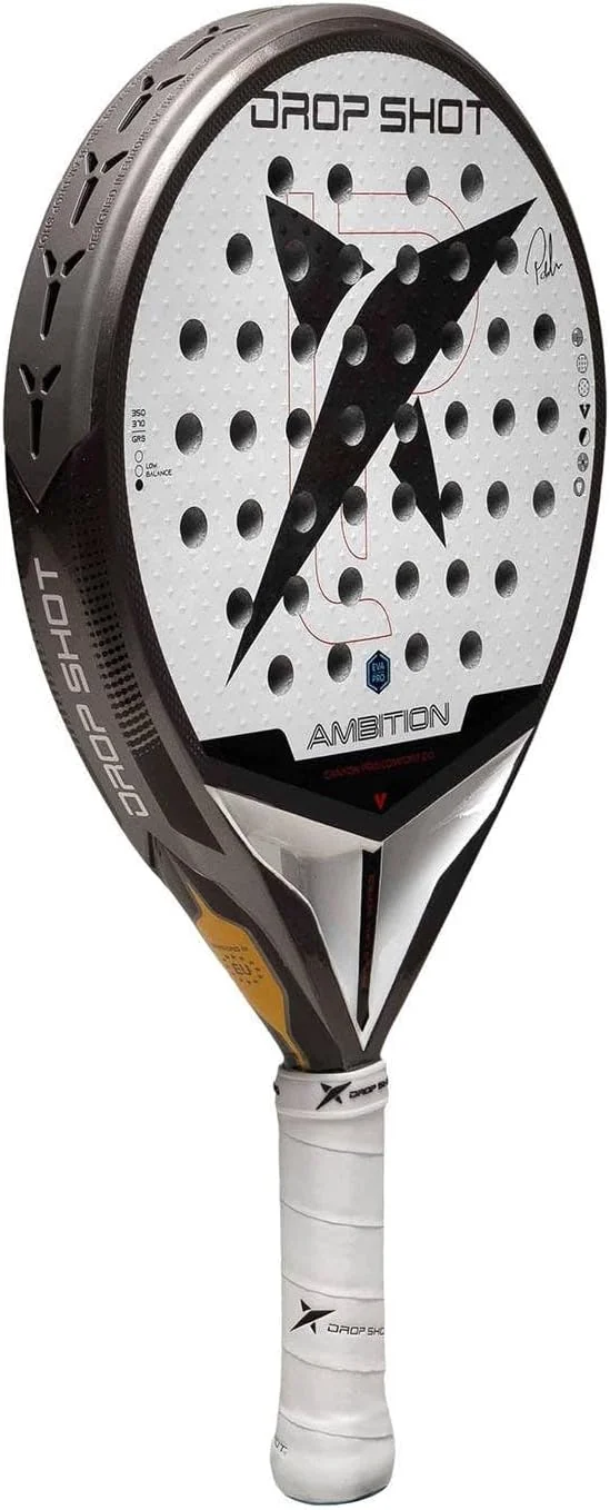Raquete de Padel Drop Shot Canyon Pro Comfort 2.0 2026 Pablo Lima Carbono 3K EVA Pro Branco - Imagem 2