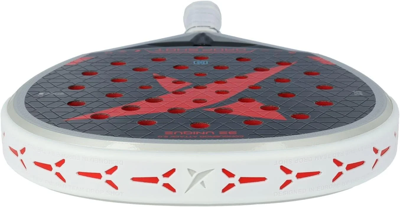Raquete de Padel Drop Shot Conqueror Attack 2.0 Carbono 24K Twill Eva Pro High Density Formato Lágrima - Imagem 7