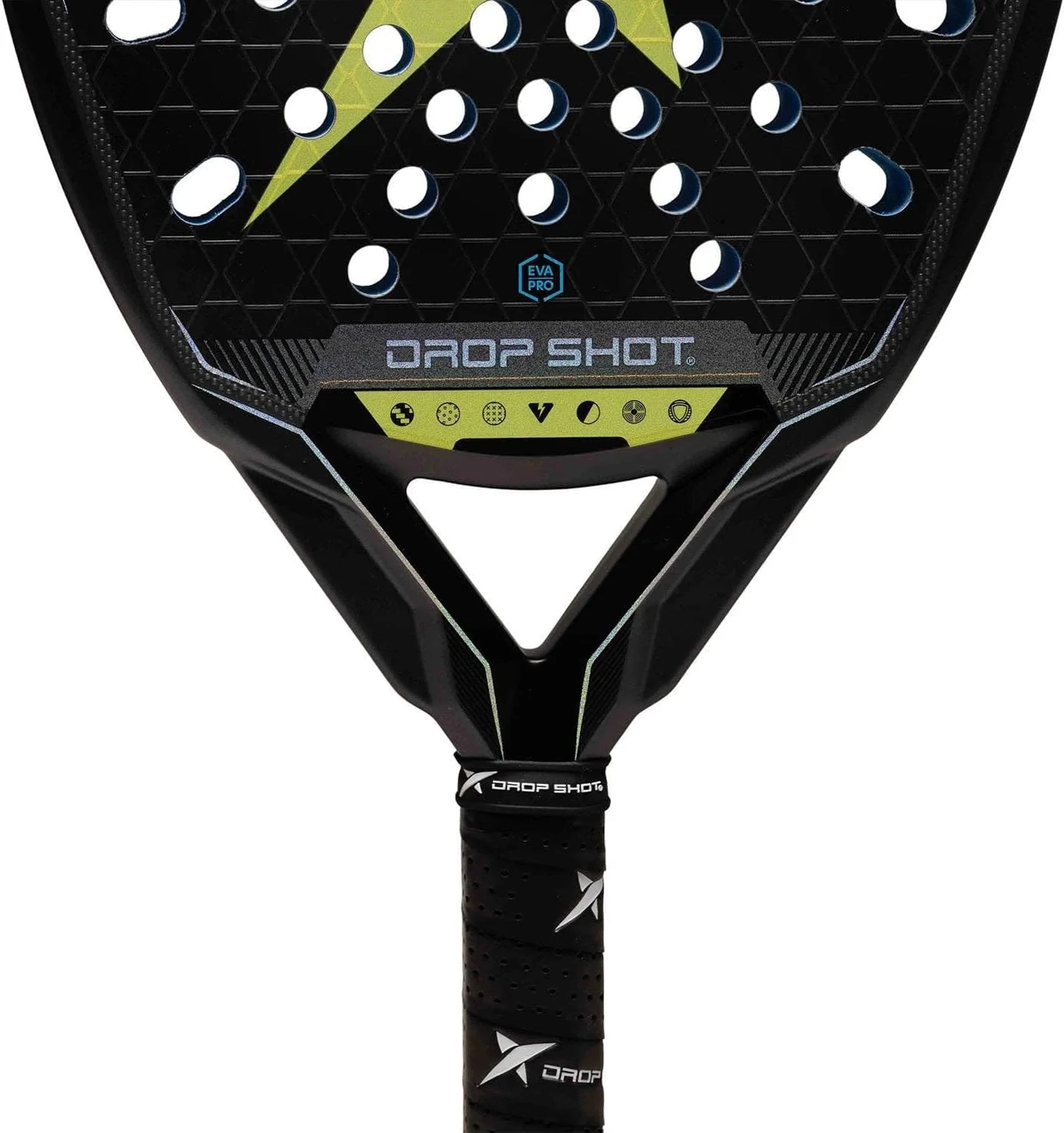 Raquete de Padel Drop Shot Cyber Attack 2026 Carbono 24K Twill Textreme Eva Pro High Density Formato Lágrima - Imagem 5