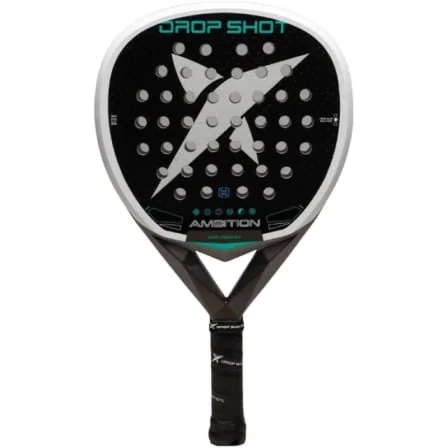 Raquete de Padel Drop Shot Explorer 9.0 2026 Formato Lágrima Carbono EVA Pro Preta e Branca