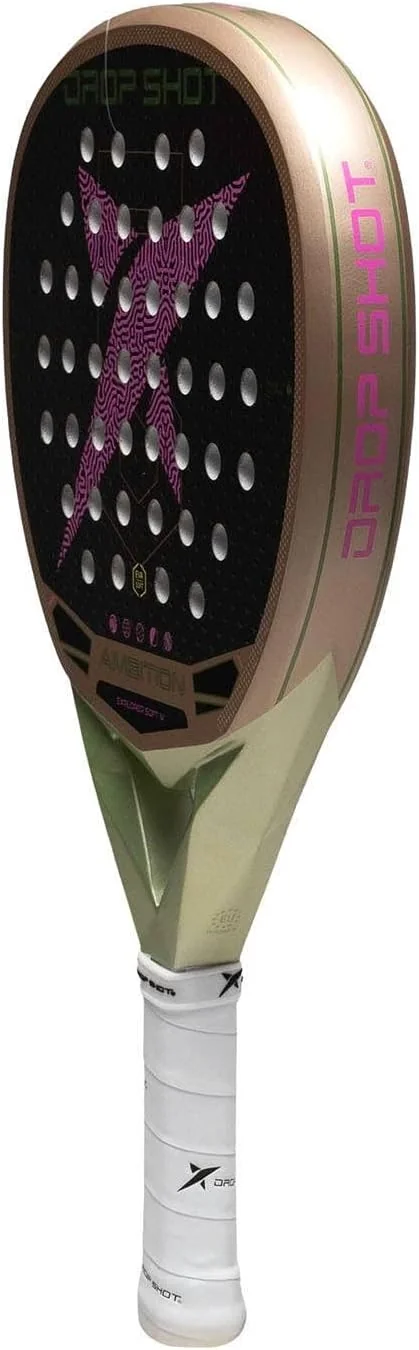 Raquete de Padel Drop Shot Explorer Soft Woman 2026 Formato Lágrima 355-365g Castanho e Roxo - Imagem 3