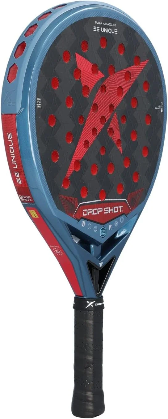 Raquete de Padel Drop Shot Furia Attack 2.0 Lágrima Carbono 350-370g 38mm - Imagem 3