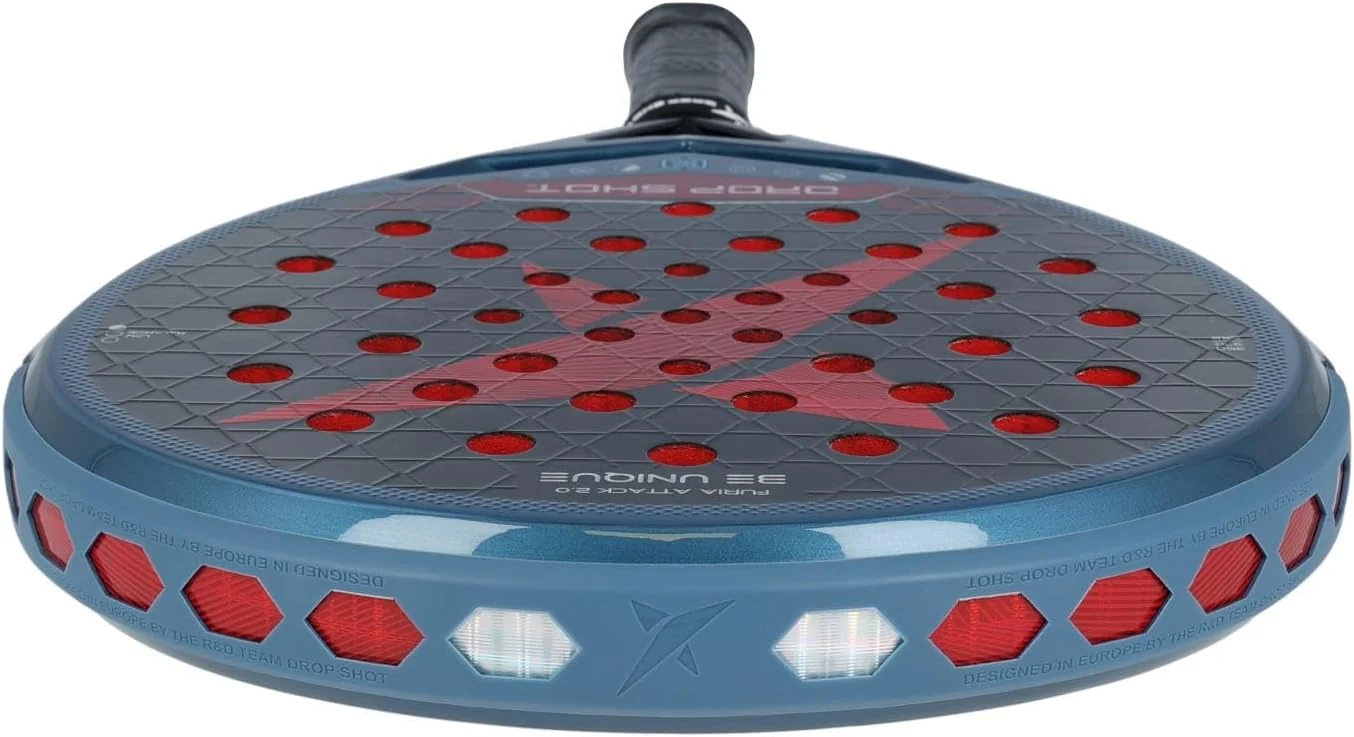 Raquete de Padel Drop Shot Furia Attack 2.0 Lágrima Carbono 350-370g 38mm - Imagem 7