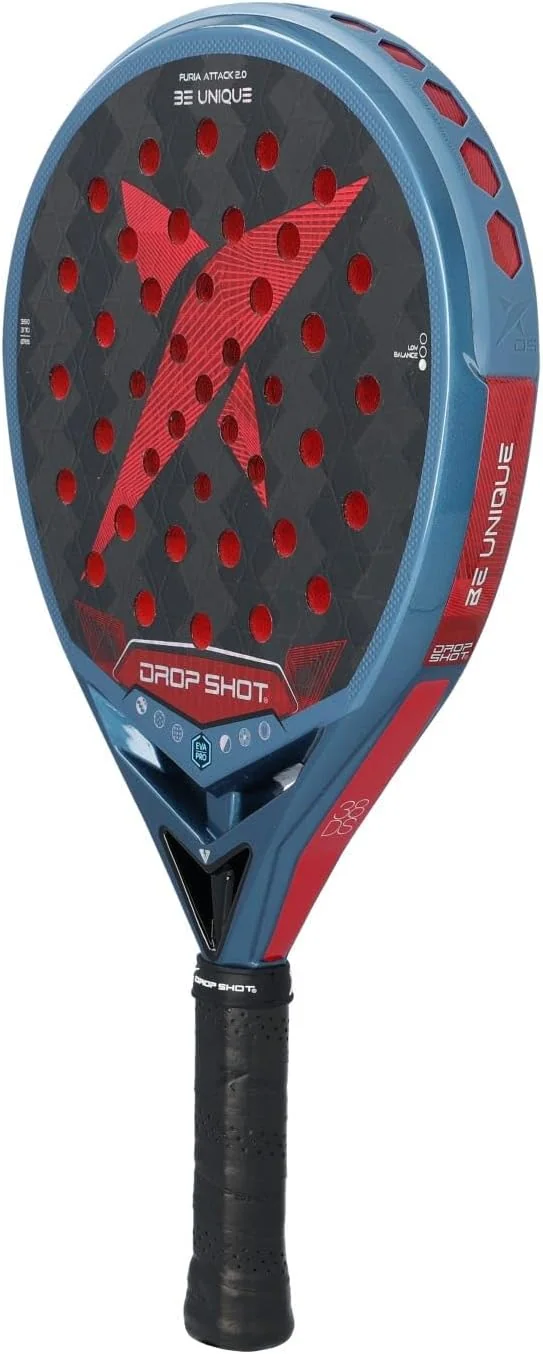 Raquete de Padel Drop Shot Furia Attack 2.0 Lágrima Carbono 350-370g 38mm - Imagem 2