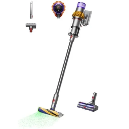 Aspirador Vertical Sem Fios Dyson V15 Detect Absolute 240 AW 60 min Autonomia Depósito 0.76L Escova Fluffy Optic
