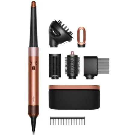 Modelador e Secador de Cabelo Dyson Airwrap i.d. 6-em-1 Bluetooth Seda Âmbar