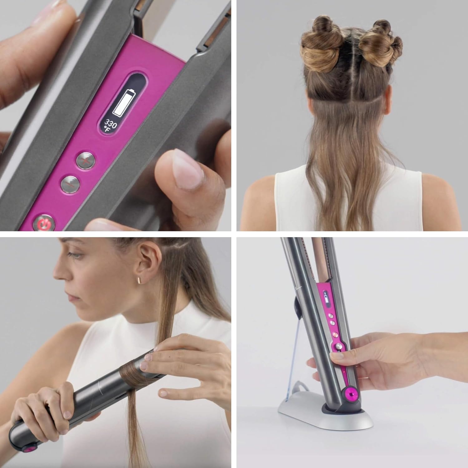 Alisador de Cabelo Dyson Corrale Placas Flexíveis Sem Fios 3 Níveis de Calor Cobre - Imagem 9