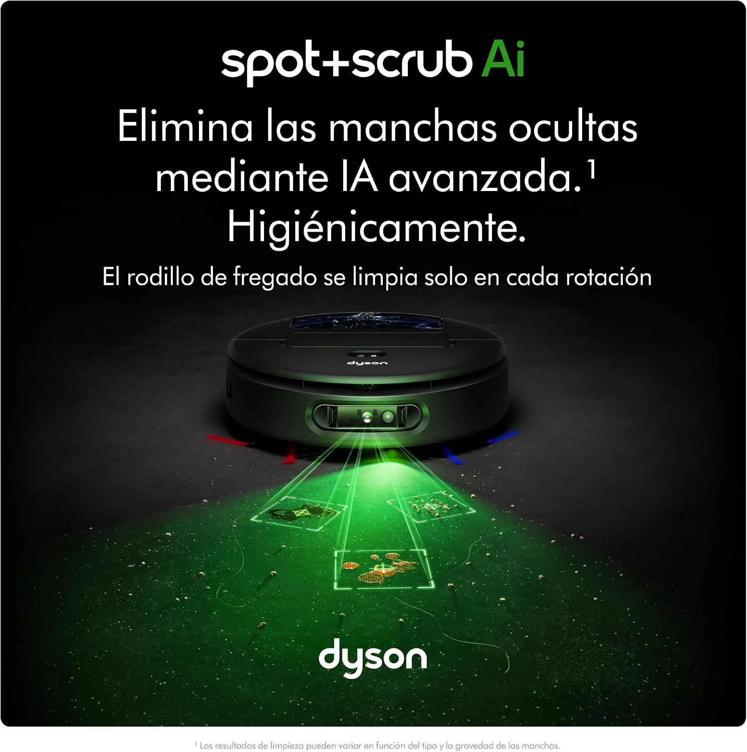 Robot Aspirador e Lavagem Dyson Spot+Scrub AI com Controlo WiFi e Deteção de Manchas por IA Preto - Imagem 2