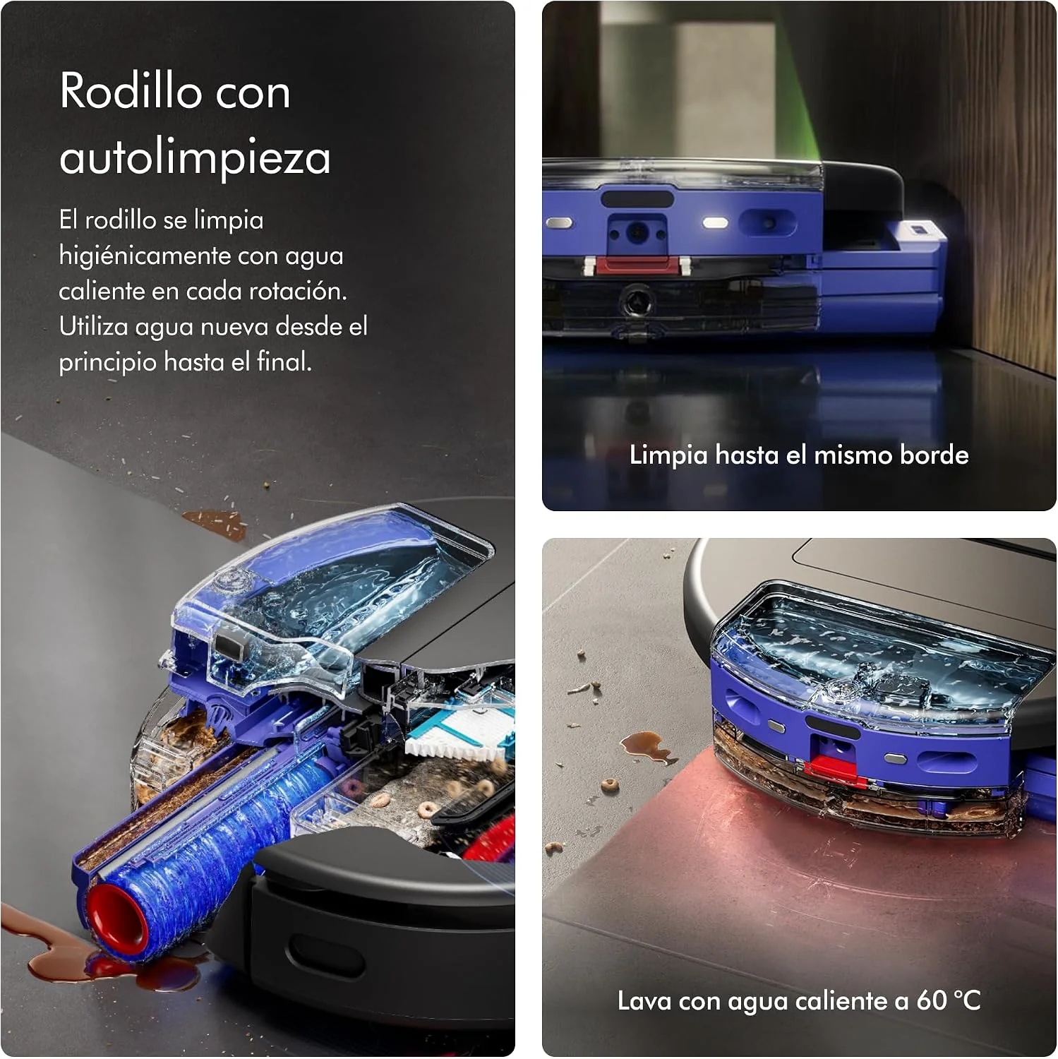 Robot Aspirador e Lavagem Dyson Spot+Scrub AI com Controlo WiFi e Deteção de Manchas por IA Preto - Imagem 4
